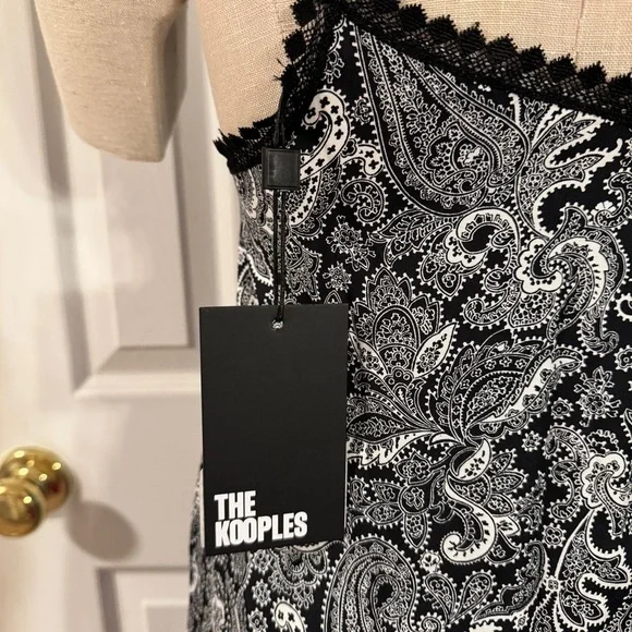 THE KOOPLES Paisley Midi Slip Dress – Size 0 – NWT - Picture 8 of 13